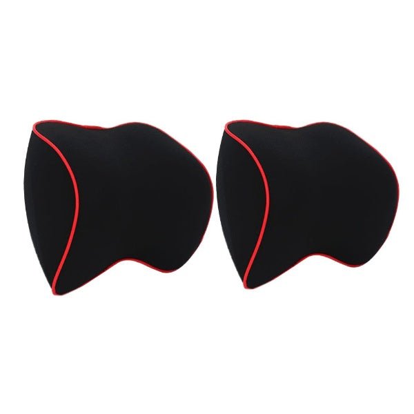 DRIVECOMFORT – 2-Pack Memory Foam Neck Pillows for Ergonomic Travel Support