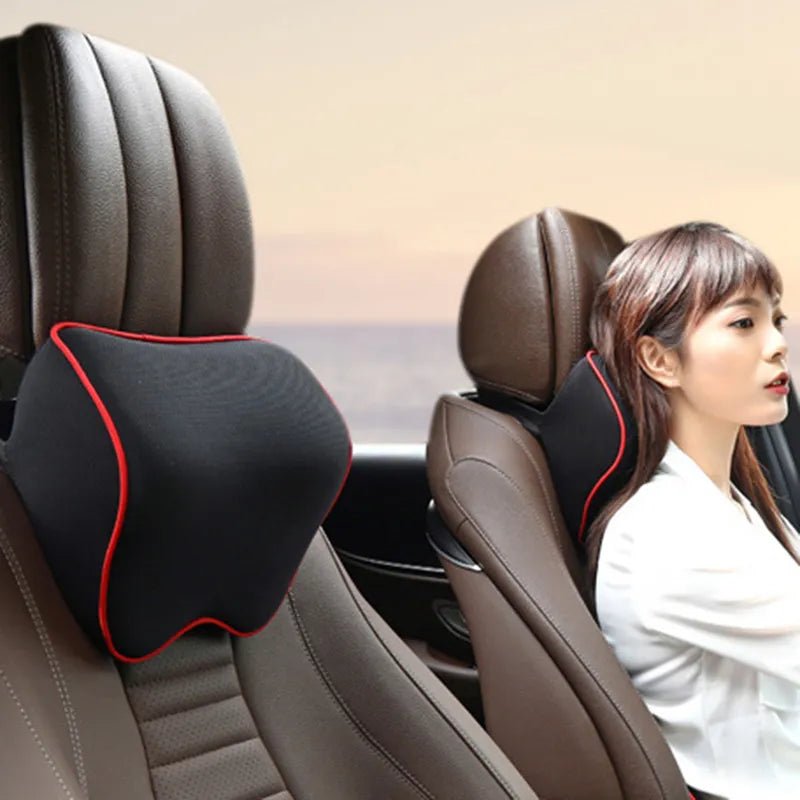DRIVECOMFORT – 2-Pack Memory Foam Neck Pillows for Ergonomic Travel Support