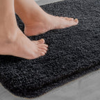 Luxura UltraSoft Bath Mat | Super-absorbent microfiber bathroom rug with anti-slip backing
