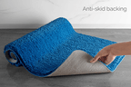 Luxura UltraSoft Bath Mat | Super-absorbent microfiber bathroom rug with anti-slip backing