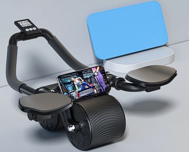 Advanced ab roller for intensive core training