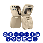 Small foldable mobile phone with dual SIM card