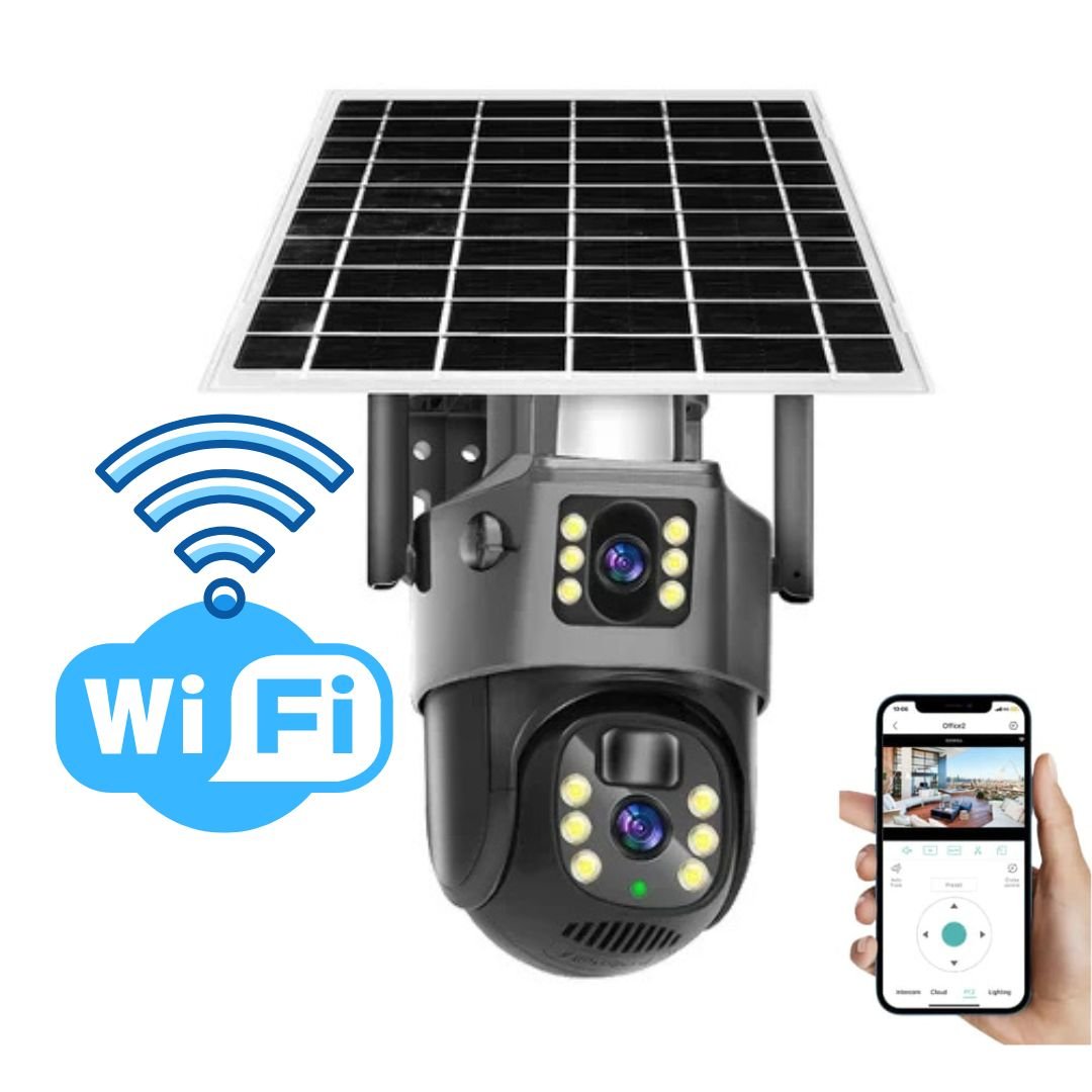 GUARDIAN EYE 4K – Wireless Outdoor Security Camera with Solar Panel & 10x Zoom