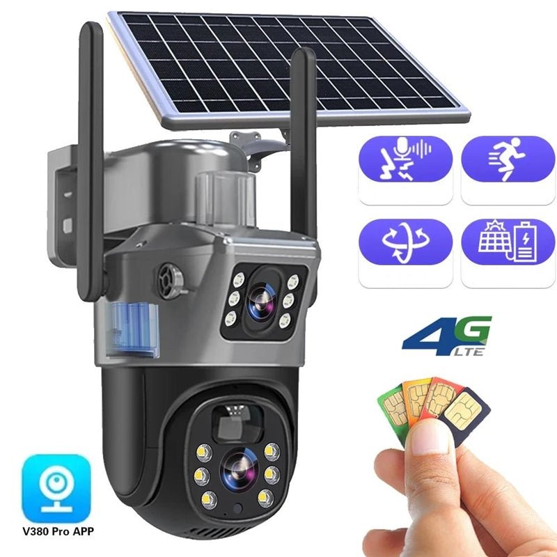 GUARDIAN EYE 4K – Wireless Outdoor Security Camera with Solar Panel & 10x Zoom