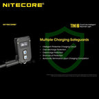 Dynamic super bright rechargeable keychain flashlight