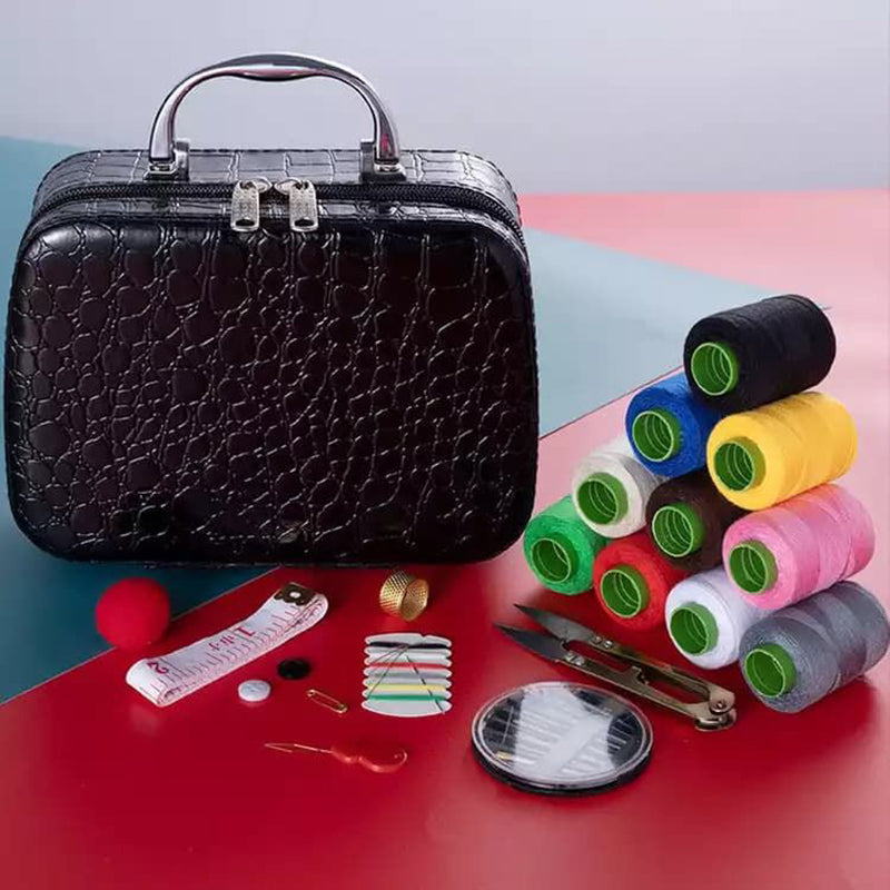 Household Sewing Box Set Mini Suitcase
