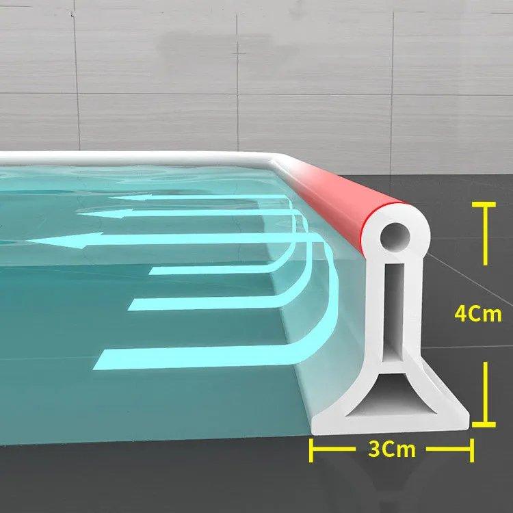 FlexiSeal Shower Edge — No more wet floors and frustration in the bathroom, stay dry – completely stress-free installation!
