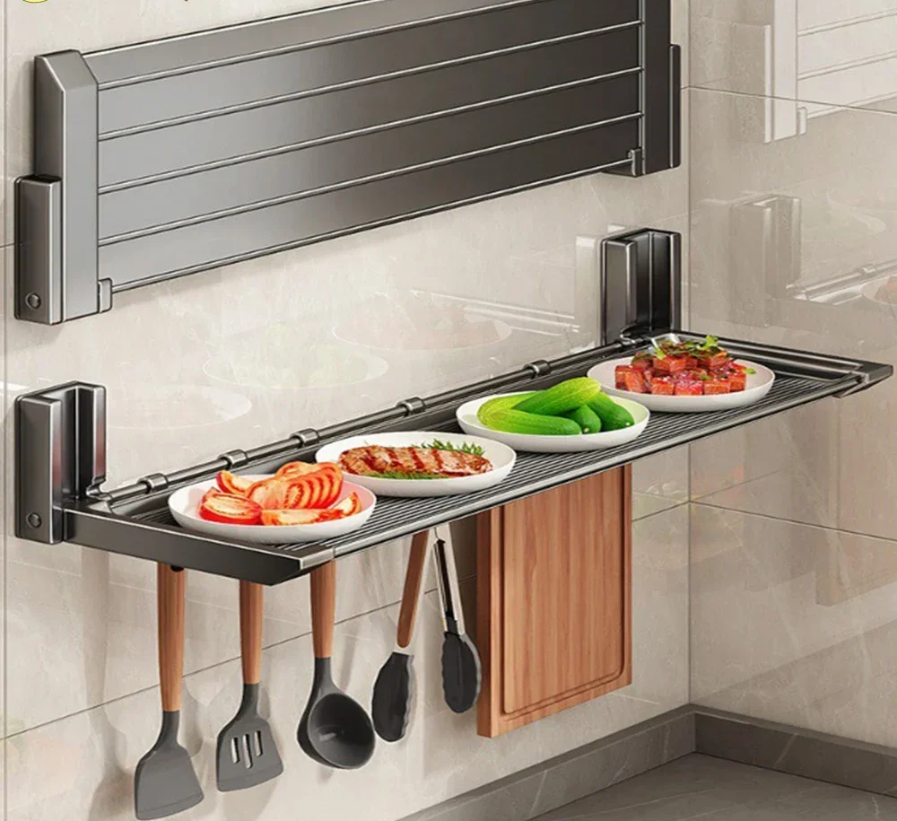 FlexiRack – Collapsible Spice Rack with Hooks