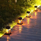 Solar LED Lantern with Light Wire and Hanging Clip – Waterproof Garden Lighting for Terrace and Balcony