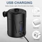 Electric Air Pump AirTrek Mini | USB Rechargeable & Cordless | Compact & Sturdy | For Air Mattresses & Outdoor