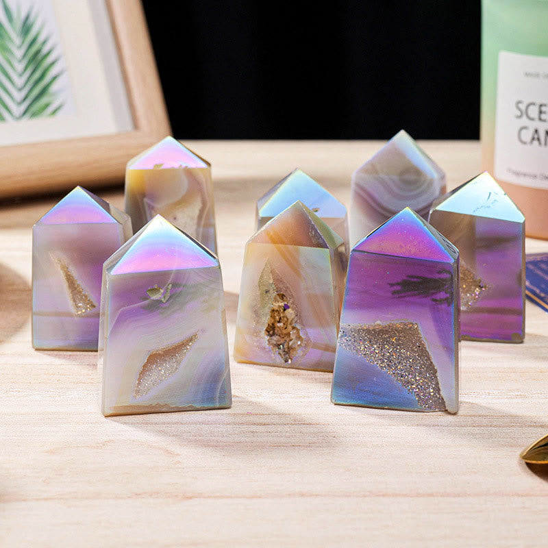 Angel Aura Quartz Crystal Sticks Gemstone Decor