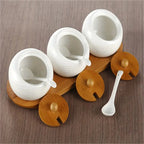Harmony of taste and design – ceramic containers with bamboo lids