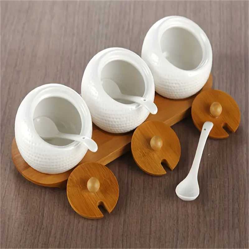 Harmony of taste and design – ceramic containers with bamboo lids