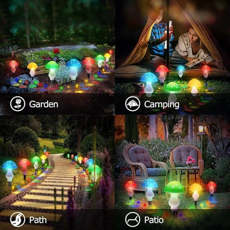Solar Garden Lights Mushroom Shape – Transform Outdoor Areas into a Fairyland