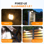 PowerBeam Solar-Clamps-Boost — Turn dark corners into a cozy oasis full of light and protection!