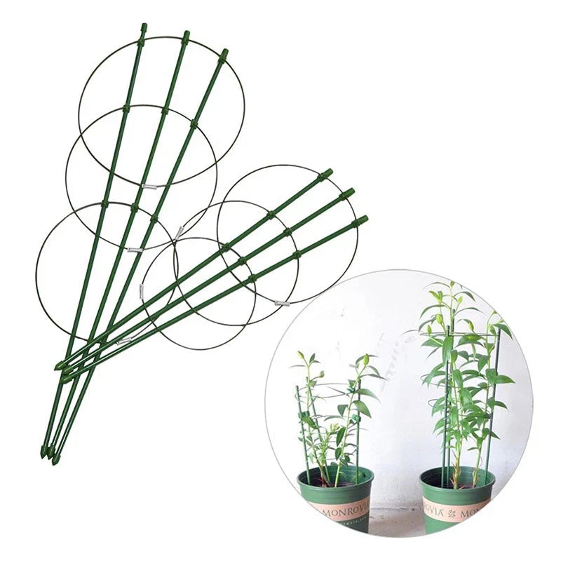 Climbing frame for plants – Sturdy support ring frame for climbing plants