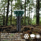 Sonic Green Solar Animal Repeller with Ultrasound | Against Mice, Moles & Snakes | Weatherproof & Eco-Friendly