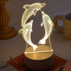 GeoDolphin - Trendy 3D Illusion Table Lighting