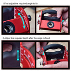 Woodworking inclined hole positioning