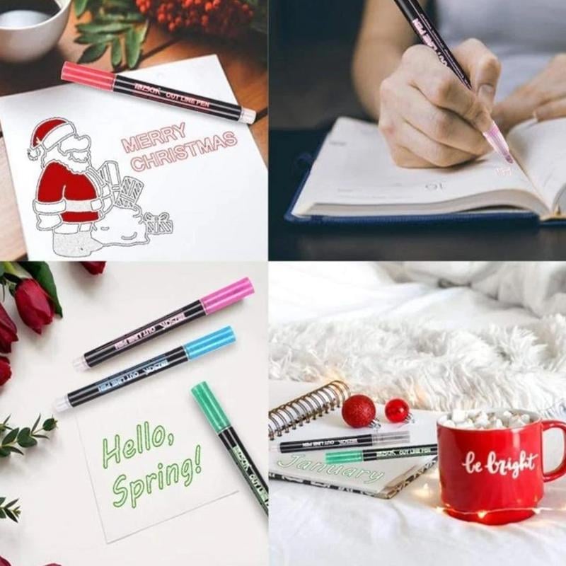 Metallic Marker Pens – Ideal for Cards, Hand Lettering & Crafting