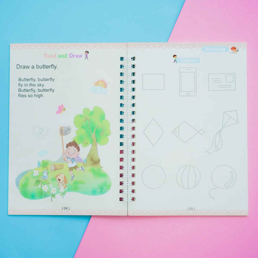 Children'S Numbers Letters Practice Magic Copybook