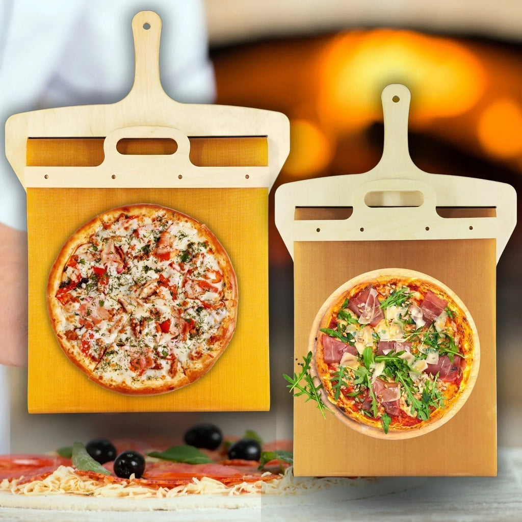 Premium Sliding Pizza Peel - Essential Kitchen Baking Tool