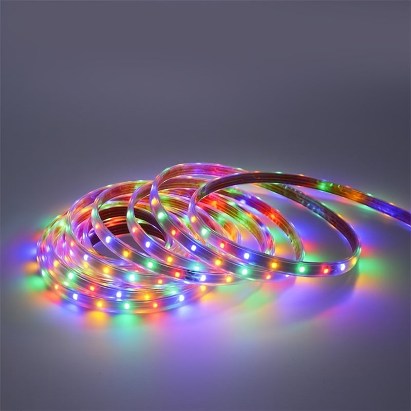 Solvara Flexible Solar LED Light Tube with Remote Control | Creative Outdoor Lighting | Energy Efficient & Weatherproof