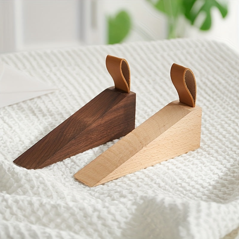 NordGrip Wooden Doorstop – Scandinavian Design with Non-Slip Base