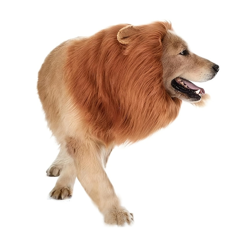 Dog Realistic Lion Mane Halloween Costume | Adjustable Lightweight