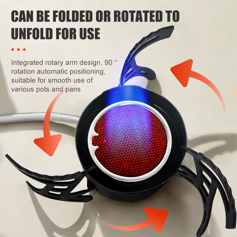 Dual-Core Blue Flame Outdoor Cooking Stove