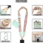Stylish Crossbody Phone Lanyard with Detachable Mini Wallet