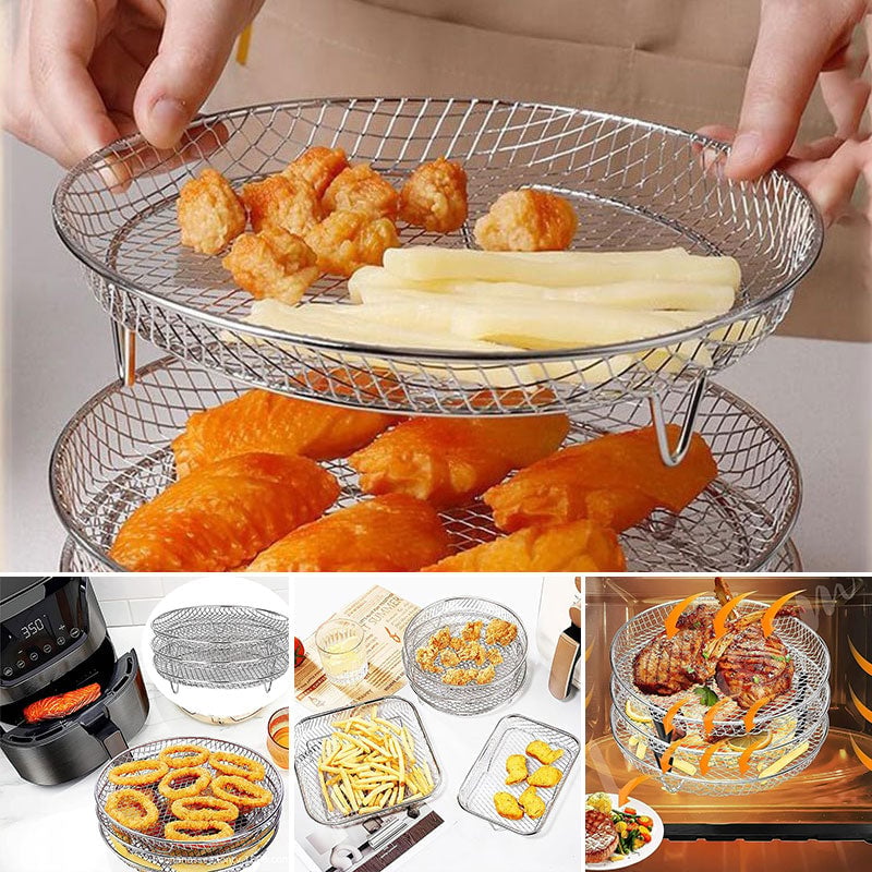 Stackable 3-layer Air Fryer Stand