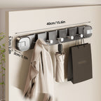 Wall Hook Panel Without Drilling – OrganiserenPlus Hidden 5-Hook Rack