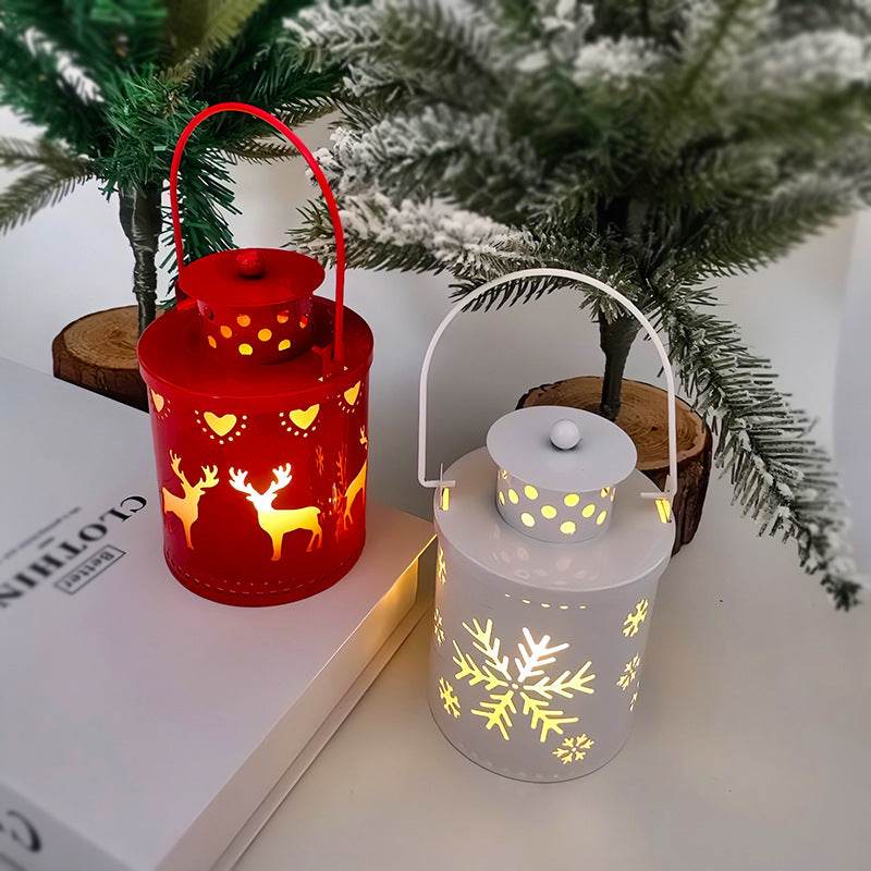 Christmas Candle Lights LED Small Lanterns Electronic Candles Nordic Style Creative Holiday Decorations