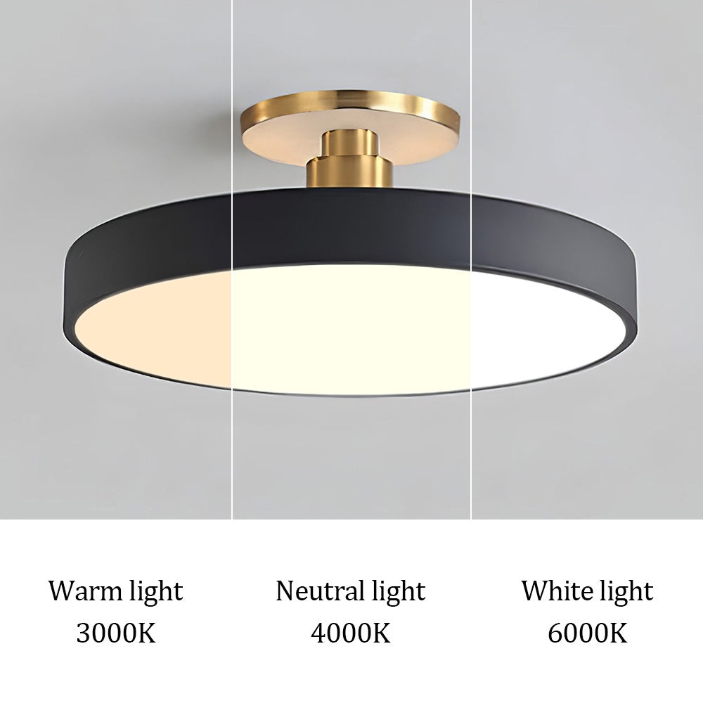 Modern LED Semi Flush Mount Ceiling Light | Energy-Saving. Durable Design for Hallway. Dining Room & Living Room