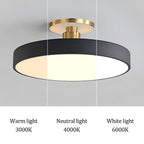 Modern LED Semi Flush Mount Ceiling Light | Energy-Saving. Durable Design for Hallway. Dining Room & Living Room