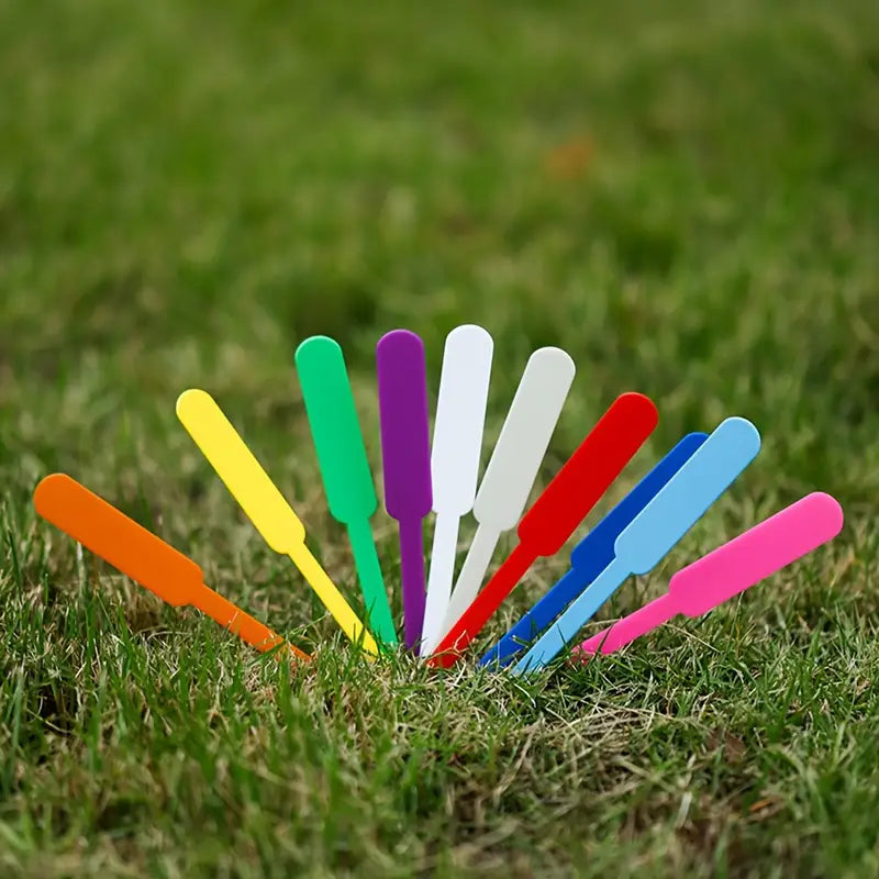 Colorful Plant Markers Made of Plastic – Weatherproof & Rewritable