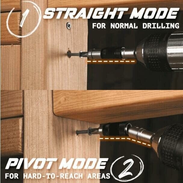 Magnetic swivel bit holder