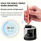 Automatic USB Pencil Sharpener – Compact & Fast