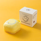 Bathroom Pet Bath Brush Massage Soft Silicone Comb Pet