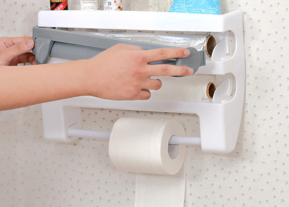 MultiFix 4-in-1 Kitchen Roll Holder