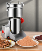 Versatile Commercial-Grade Electric Grain Mill Grinder for Spices, Herbs, and Cereals