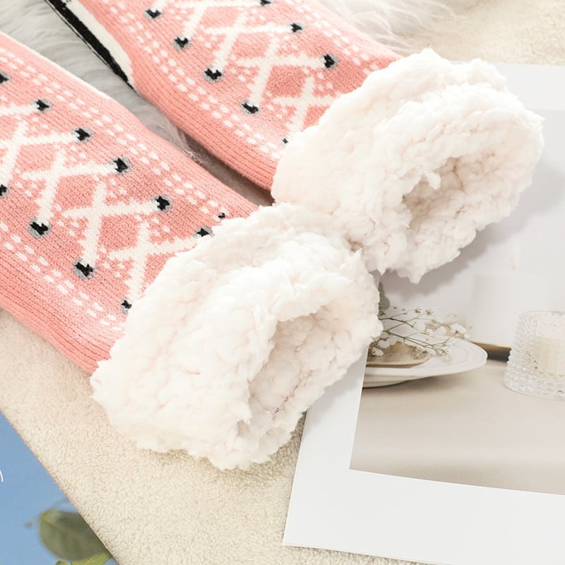 Ultra-thick Cashmere Slippers Socks S