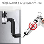 Telescopic drain pipe against odor