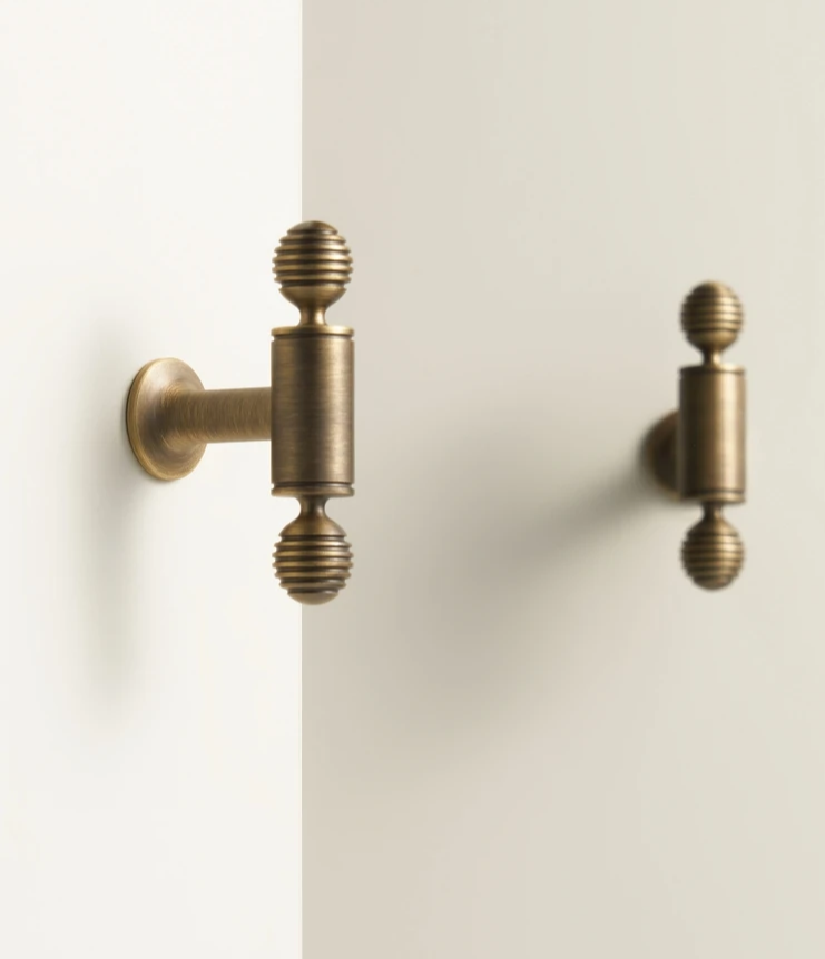 BrassElegance Solid Brass Antique T-Griff