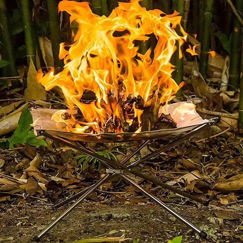 Foldable Fire Pit Stand – Portable Fire Pit for Camping & Outdoor