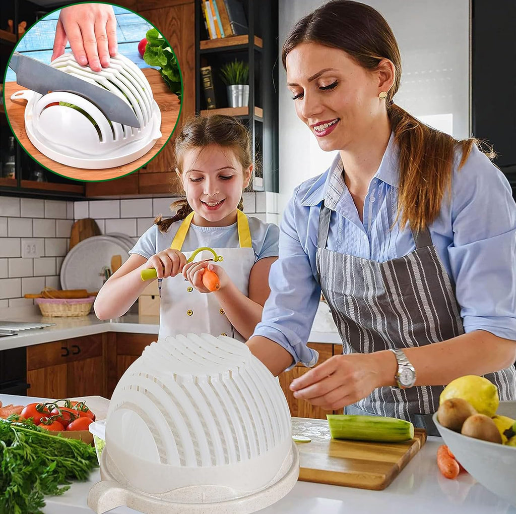 VeggieSlice Pro — Make salad making safe, quick, and effortless child's play! (2 pieces)