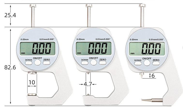 High-Sensitivity Digital Thickness Measuring Tool