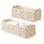 Boho Chic - Natural Cotton Storage Basket for Elegant Interior