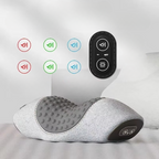 Rechargeable Heated Neck Massage Pillow with Cervical Support and Vibration